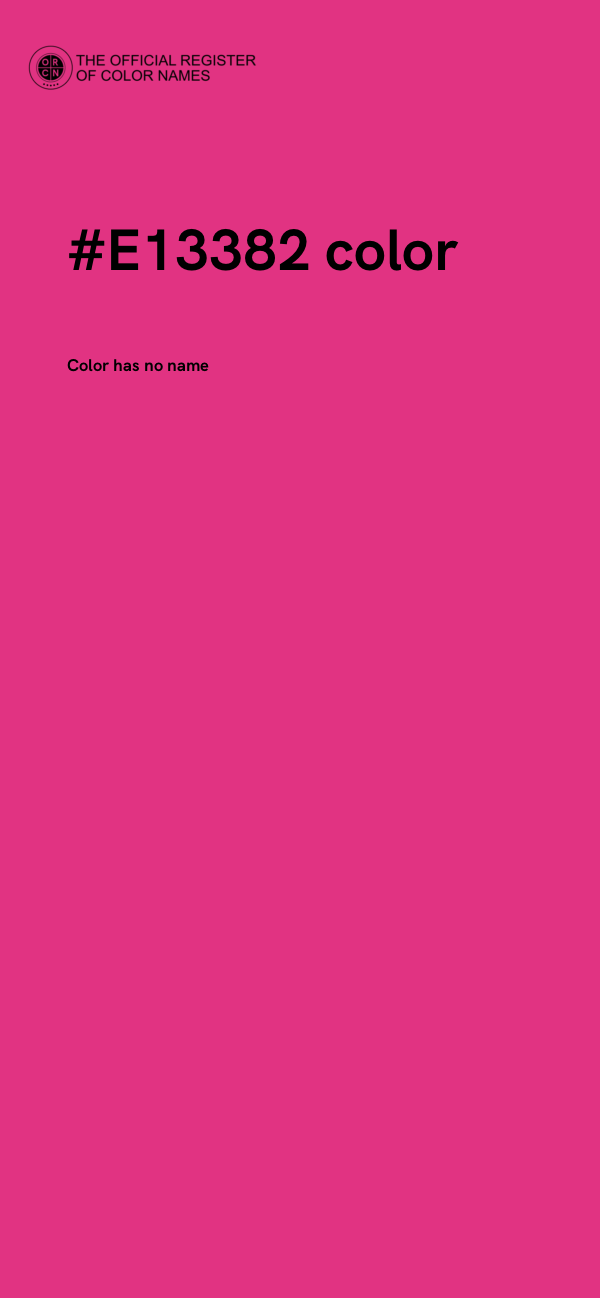 #E13382 color image
