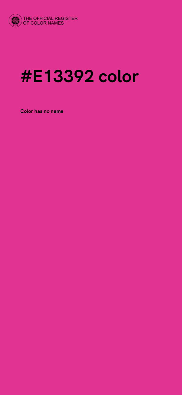 #E13392 color image