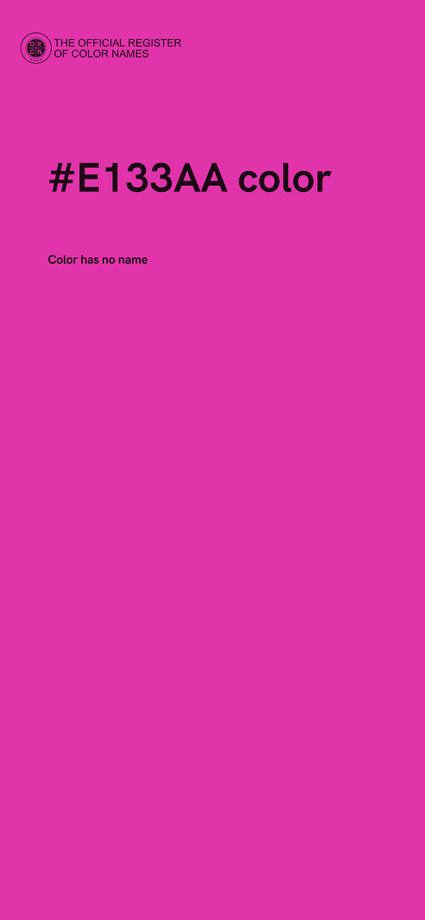 #E133AA color image