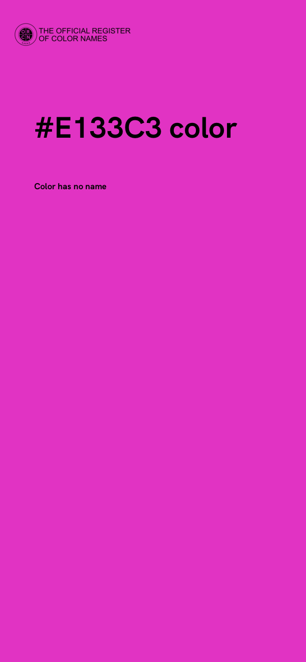 #E133C3 color image