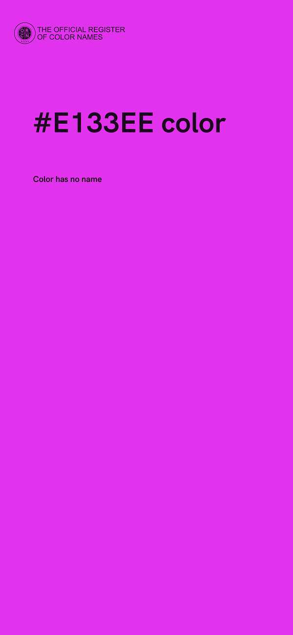 #E133EE color image