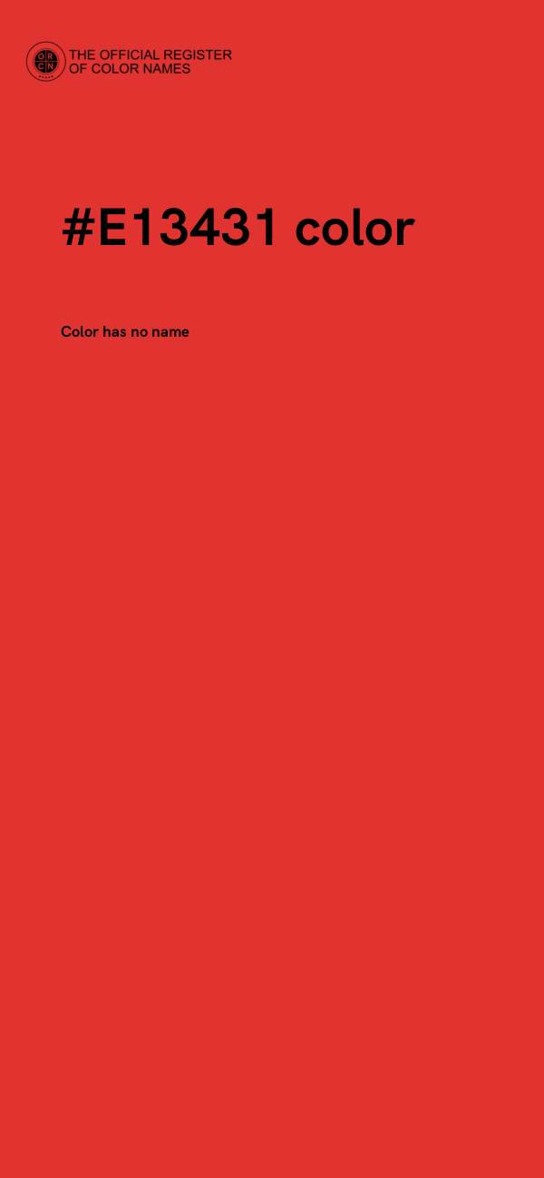 #E13431 color image