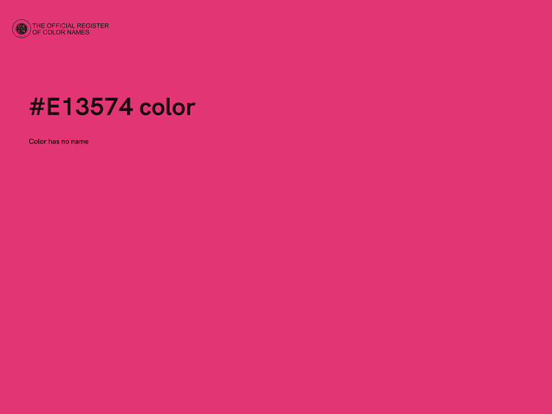 #E13574 color image