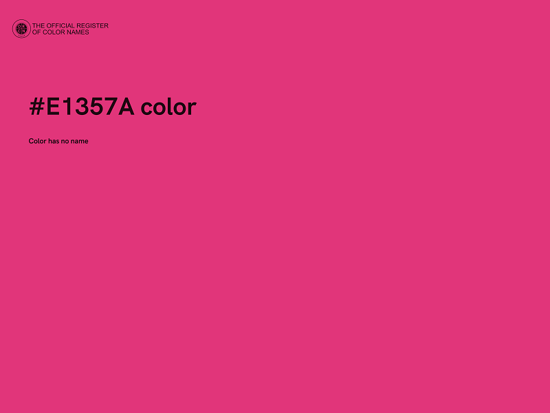 #E1357A color image