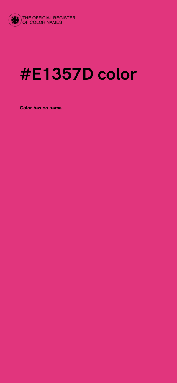 #E1357D color image