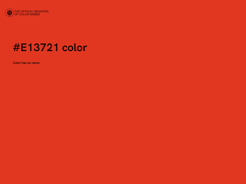 #E13721 color image