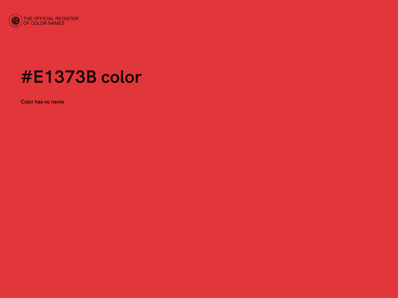 #E1373B color image