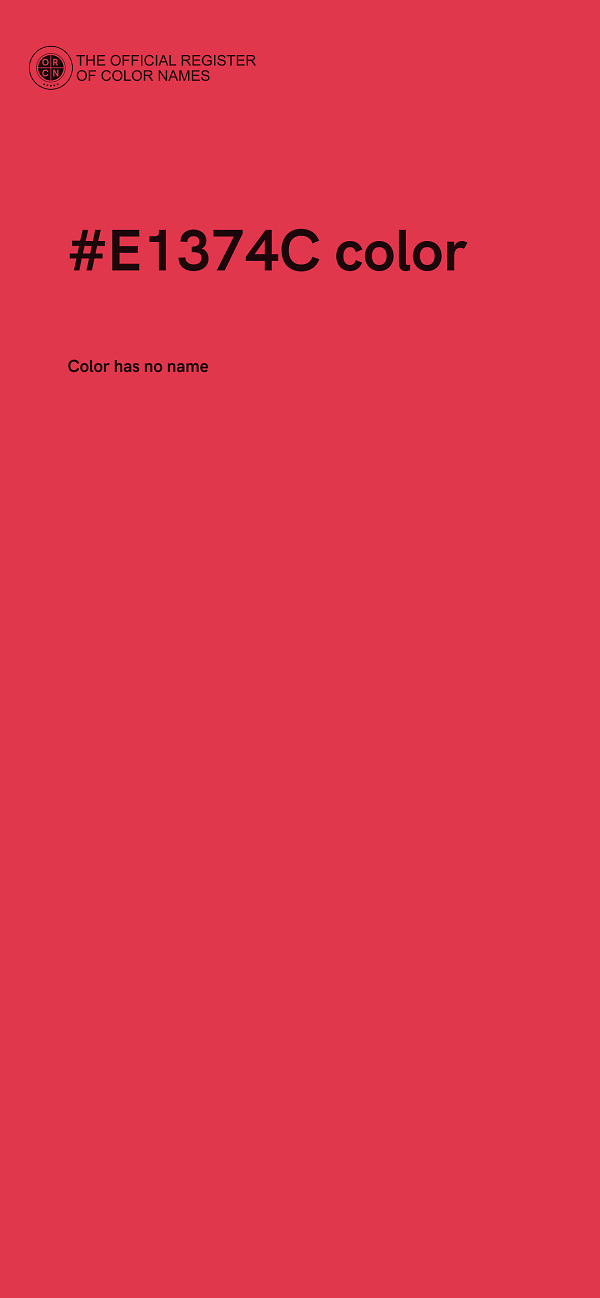 #E1374C color image