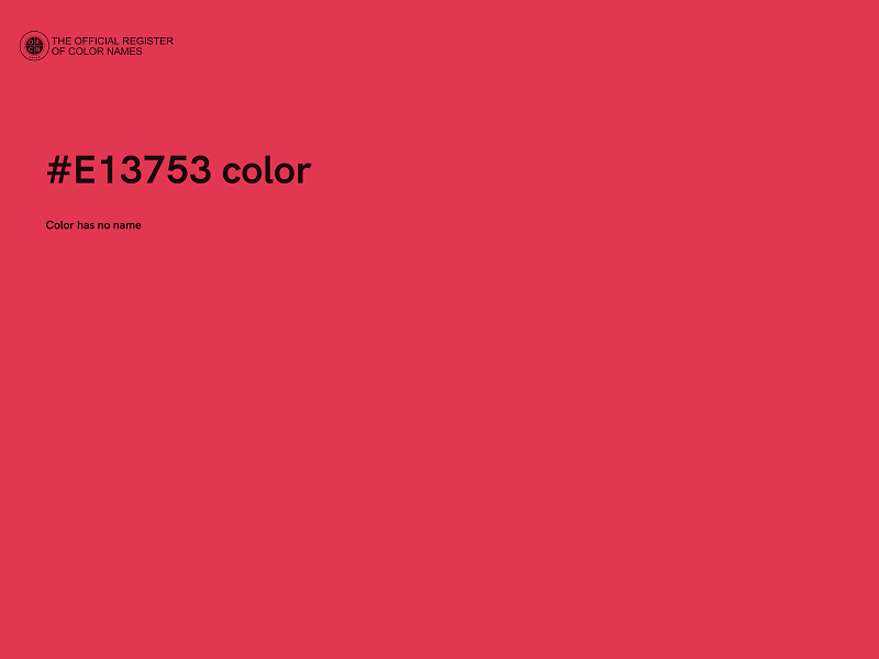 #E13753 color image