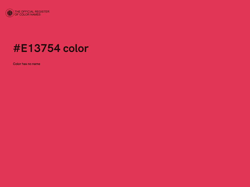 #E13754 color image