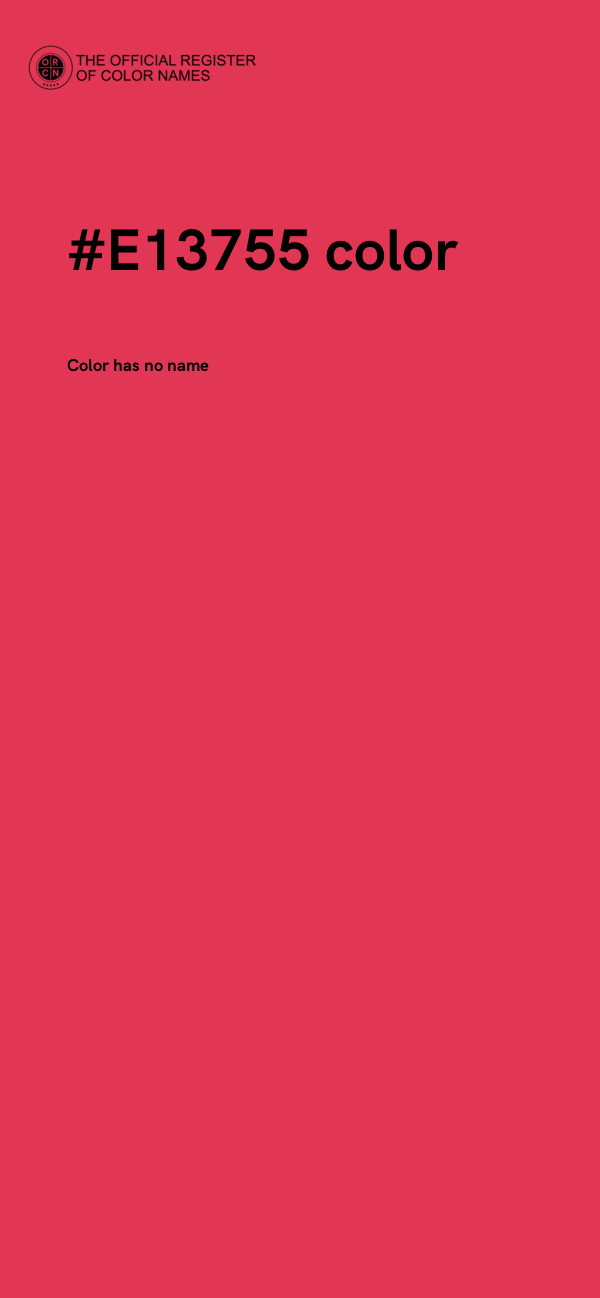 #E13755 color image