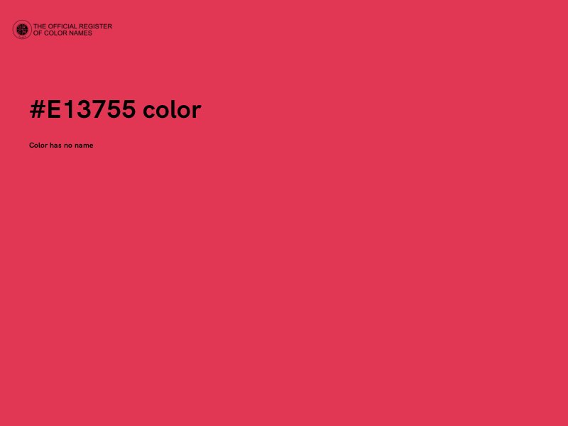#E13755 color image