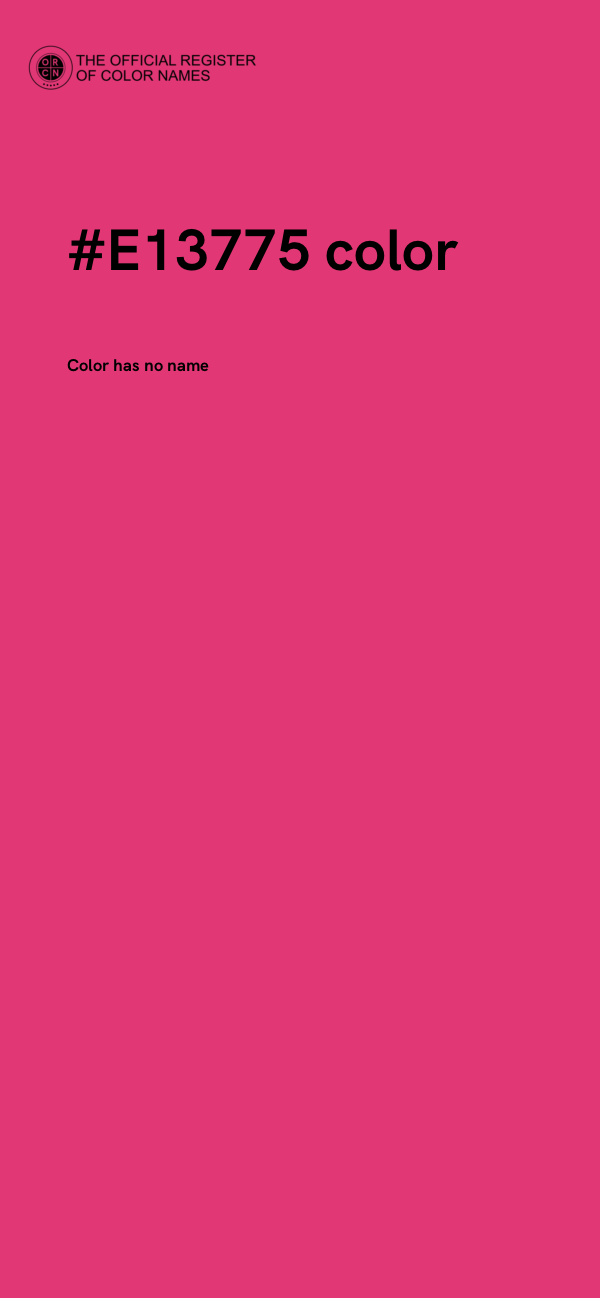 #E13775 color image