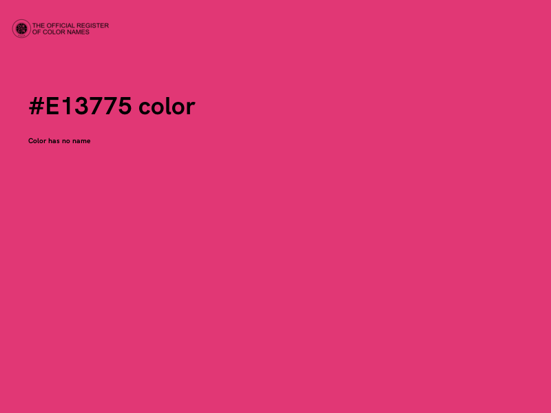 #E13775 color image