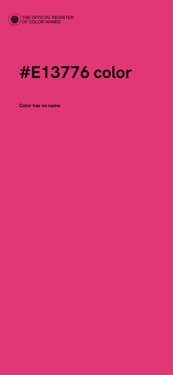 #E13776 color image