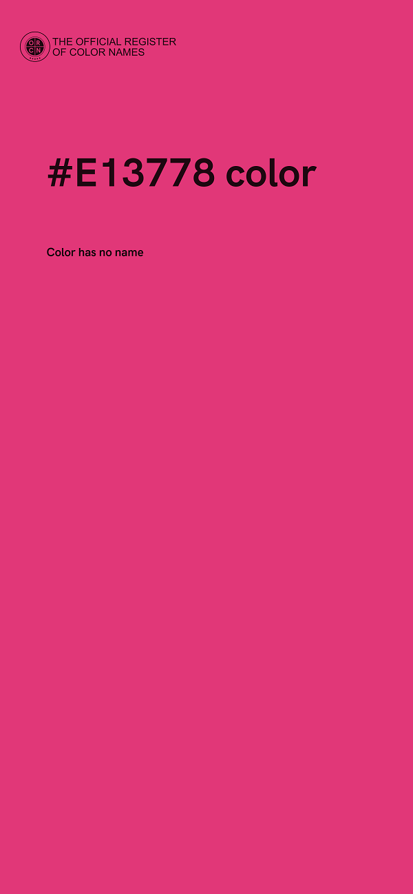 #E13778 color image