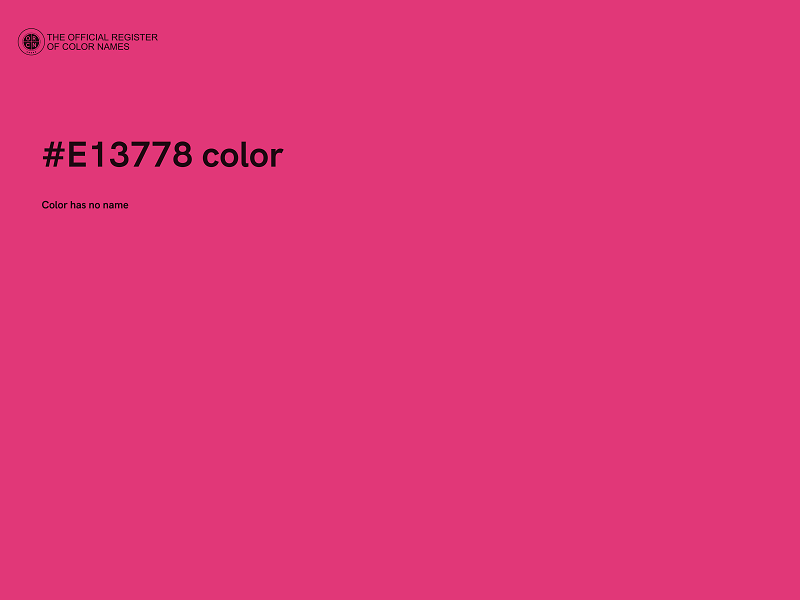 #E13778 color image