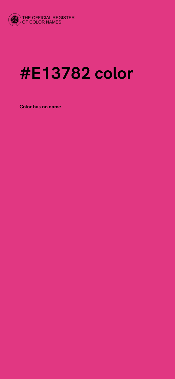#E13782 color image