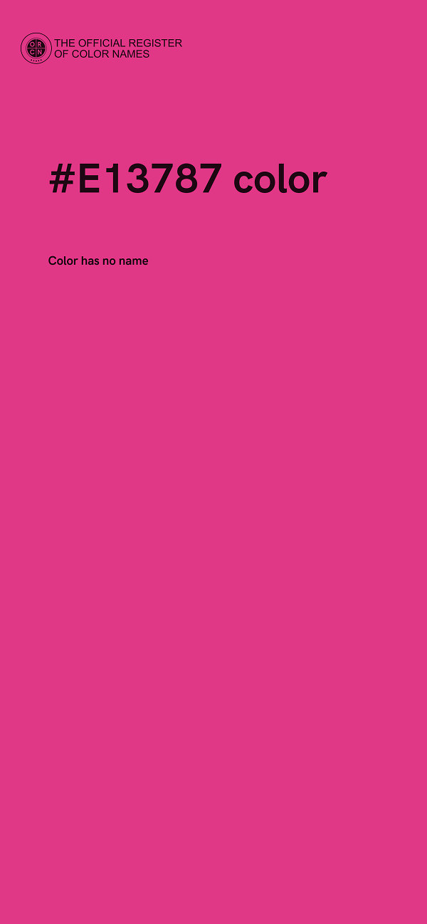 #E13787 color image
