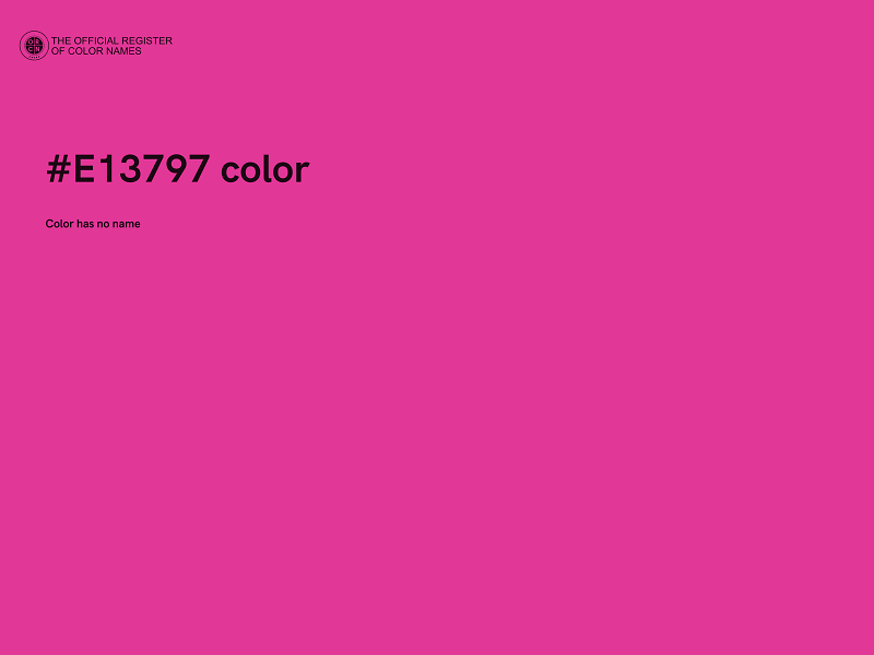 #E13797 color image