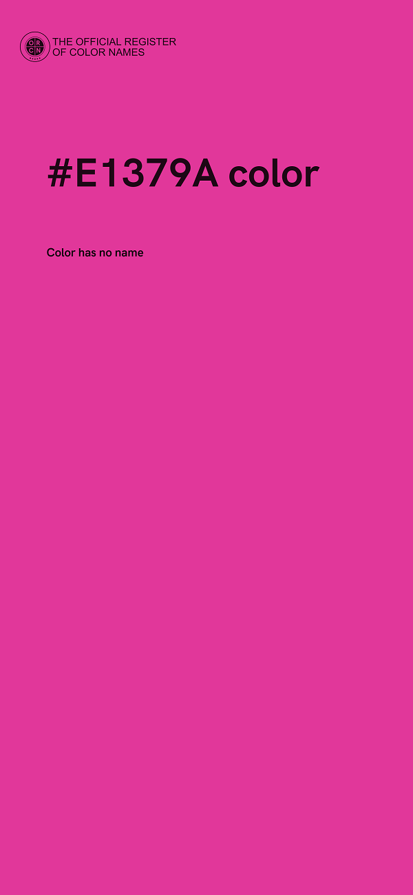 #E1379A color image
