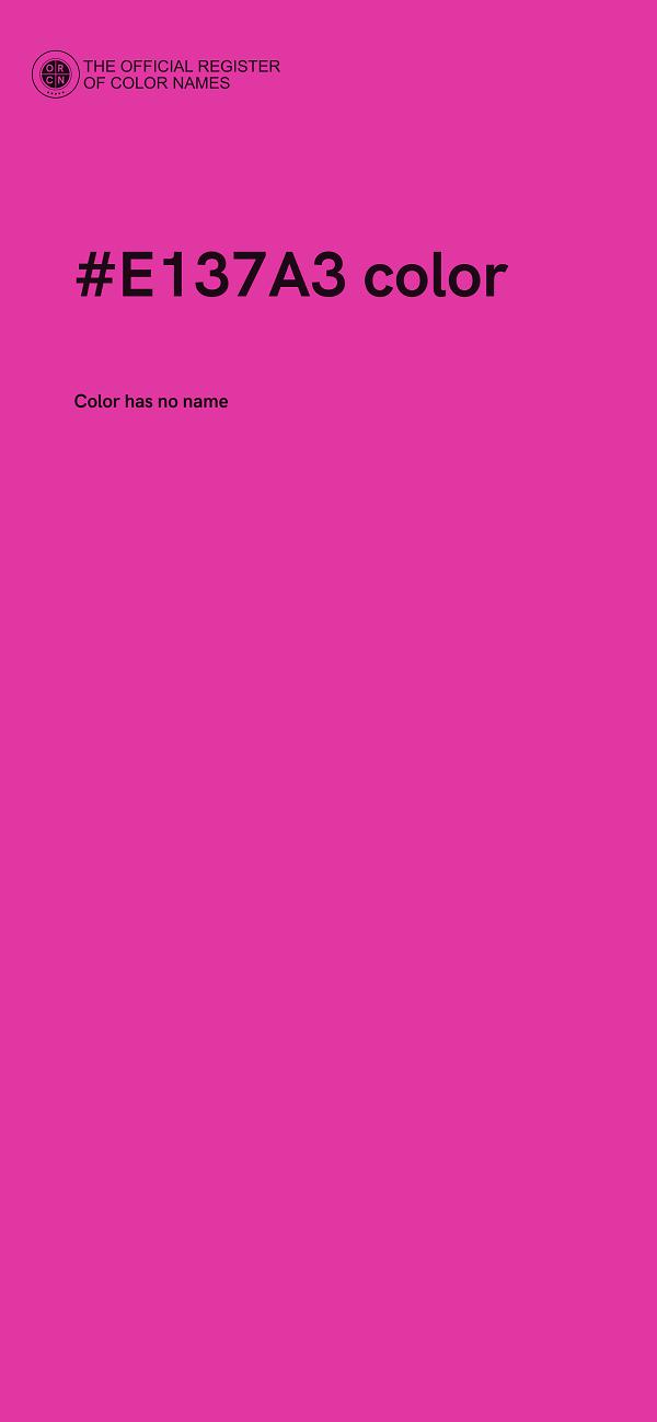 #E137A3 color image