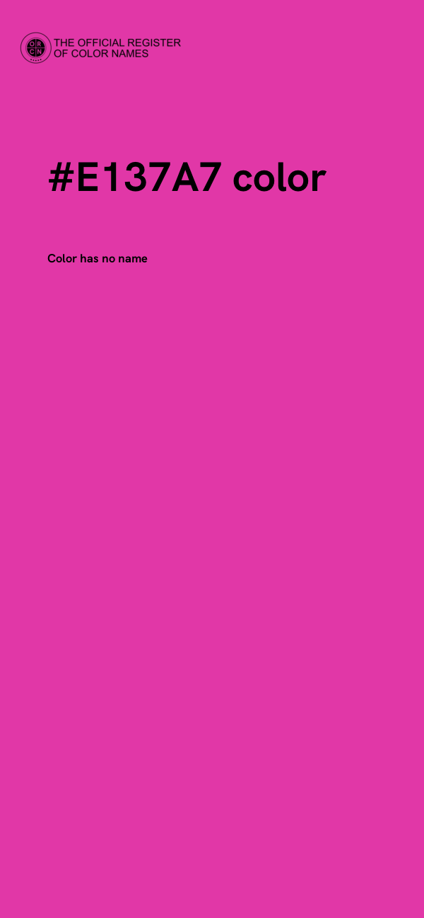 #E137A7 color image