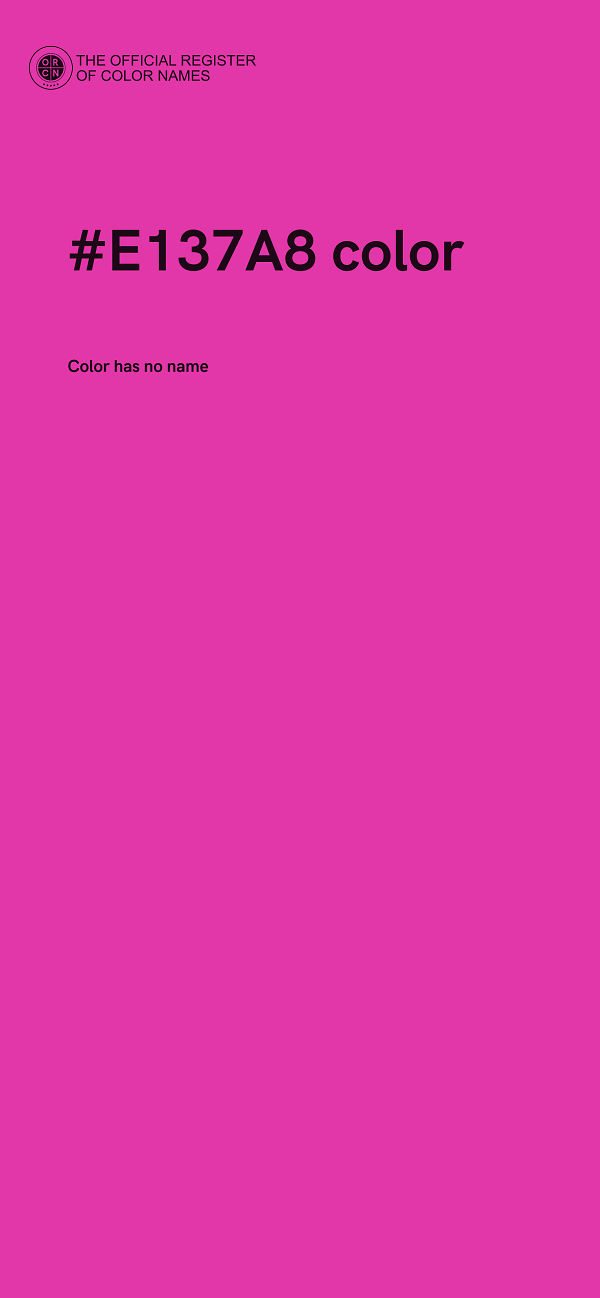 #E137A8 color image