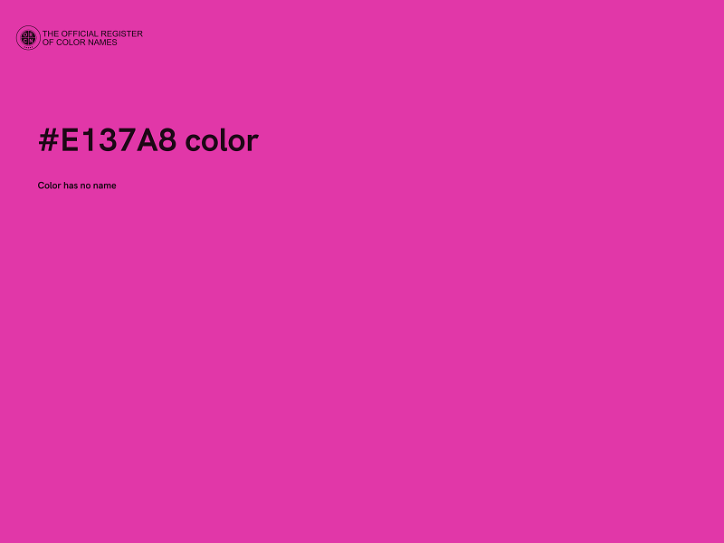 #E137A8 color image