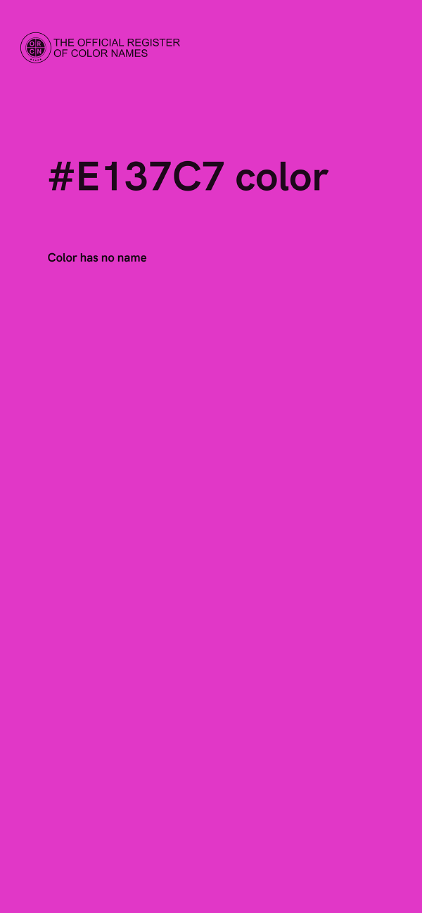 #E137C7 color image