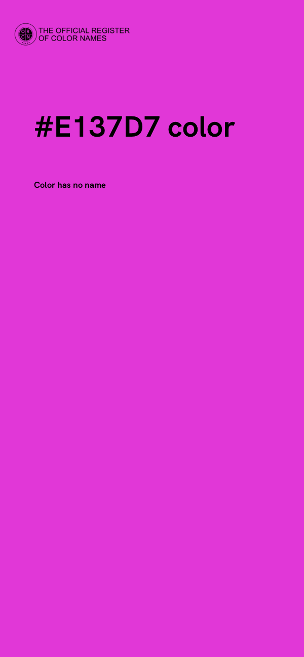 #E137D7 color image
