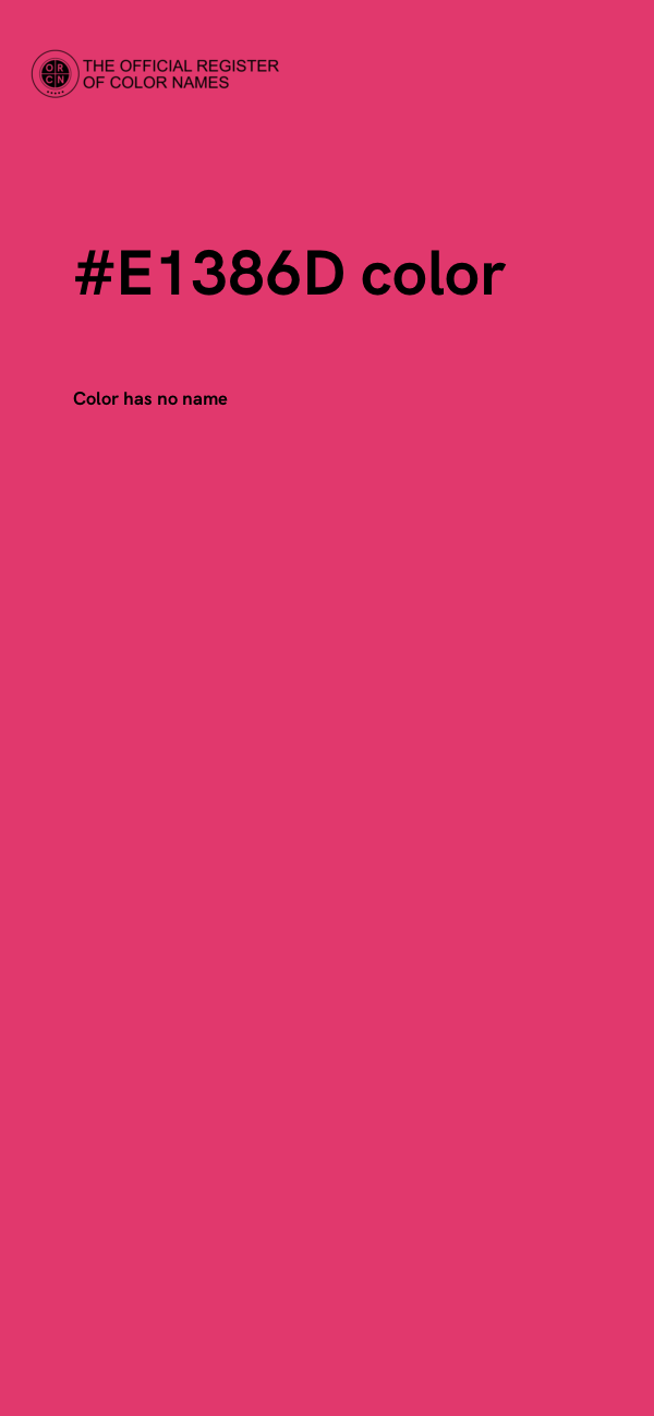 #E1386D color image