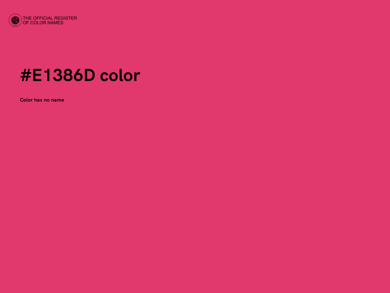 #E1386D color image