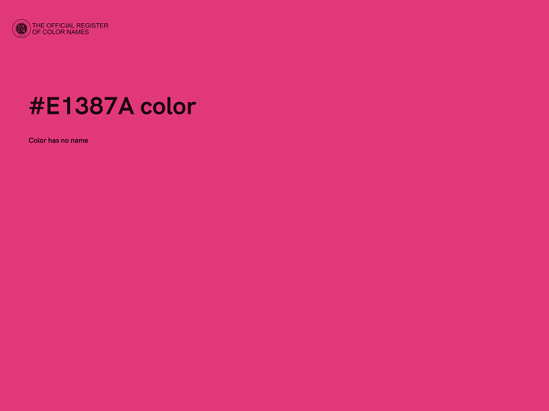 #E1387A color image