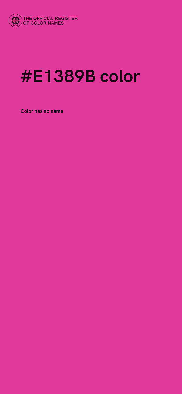 #E1389B color image