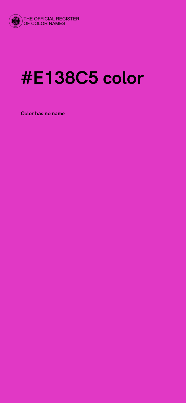 #E138C5 color image