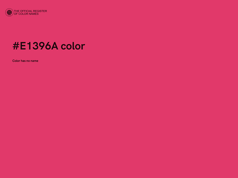 #E1396A color image