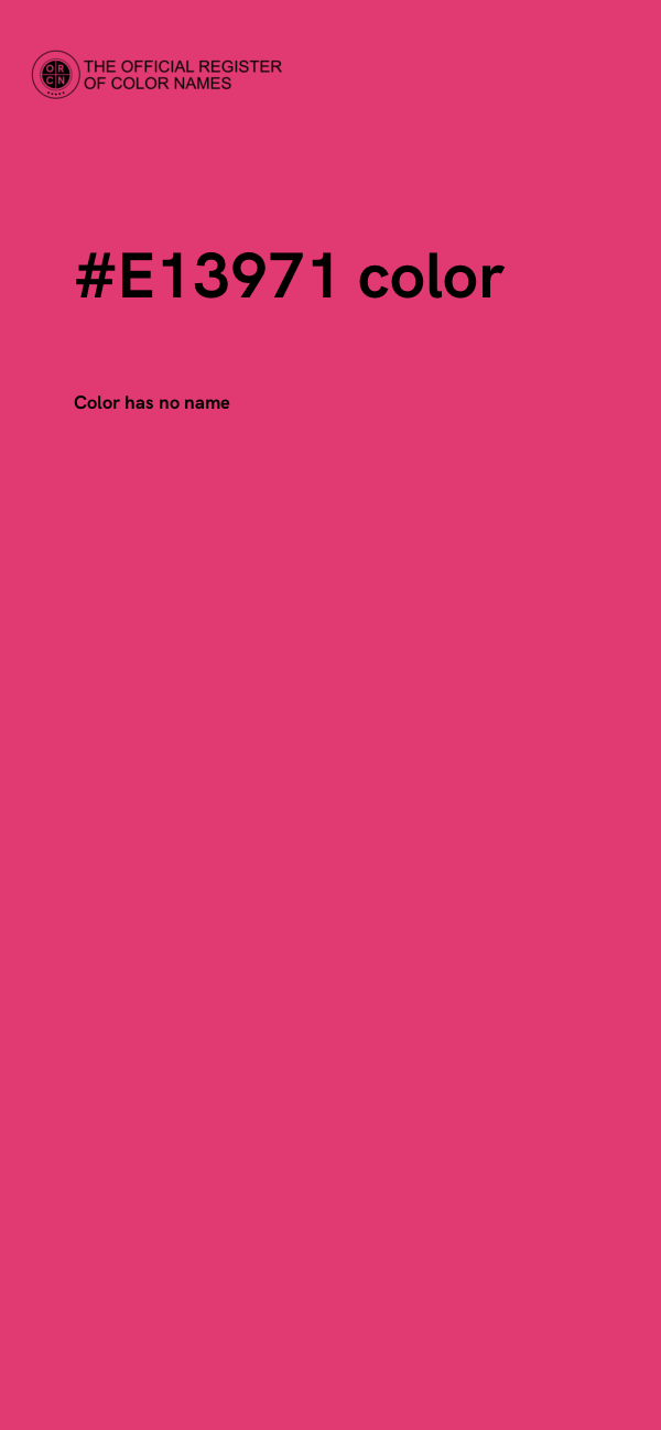 #E13971 color image