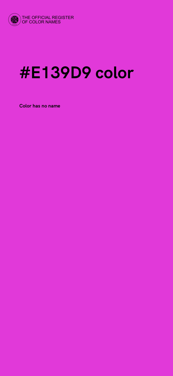 #E139D9 color image