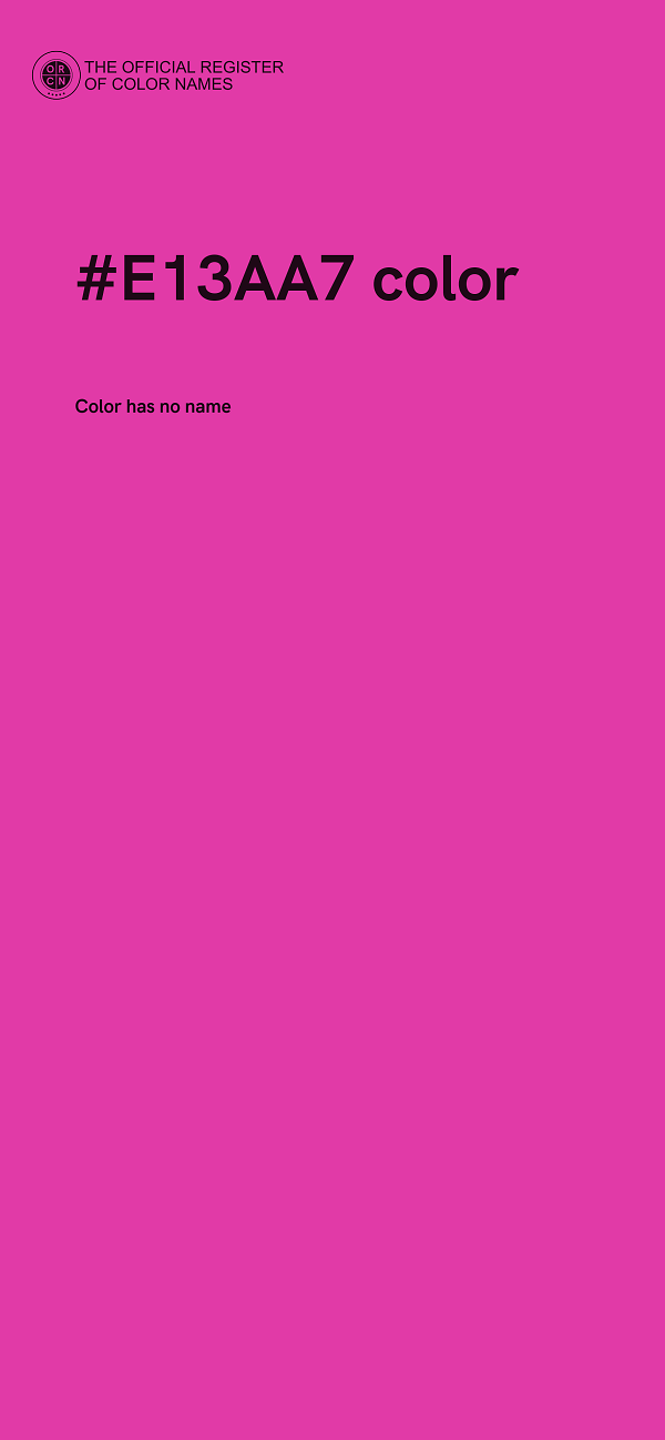 #E13AA7 color image