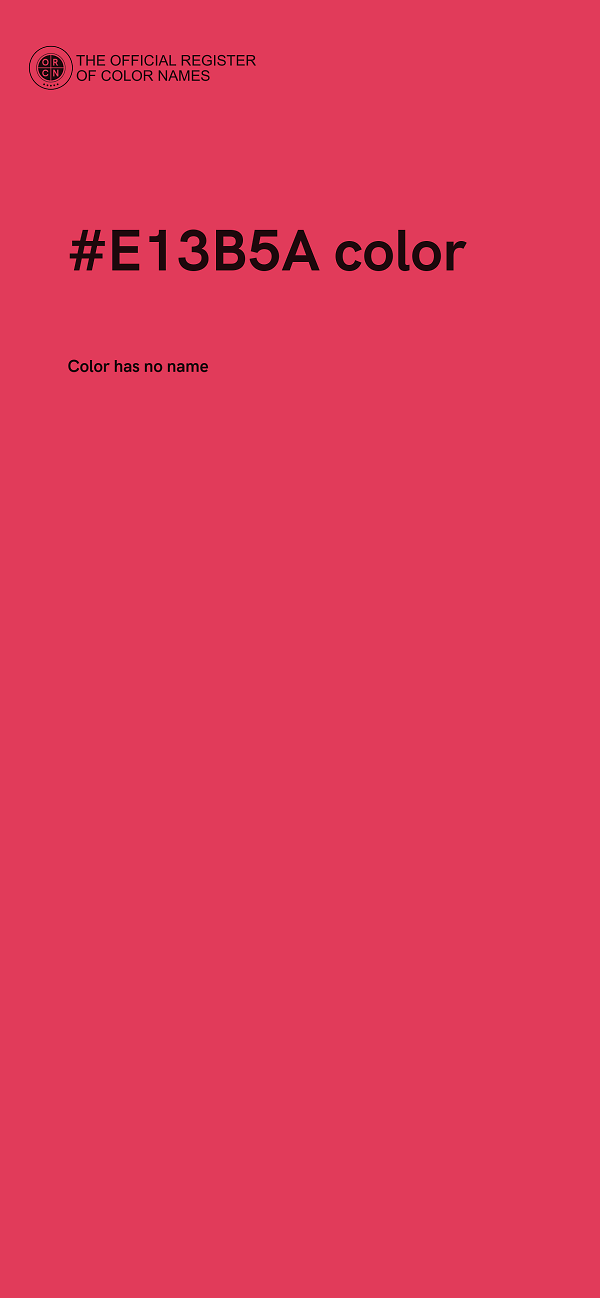 #E13B5A color image