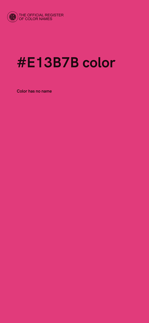 #E13B7B color image