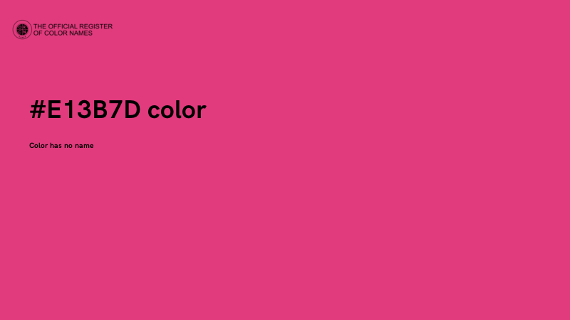 #E13B7D color image