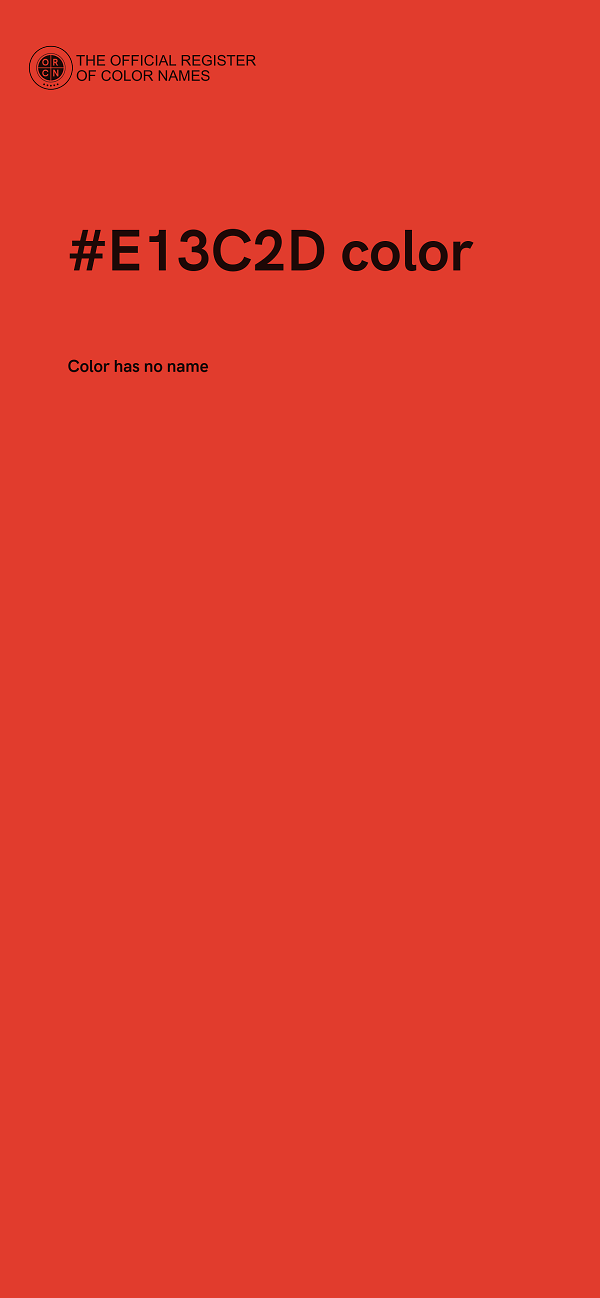 #E13C2D color image
