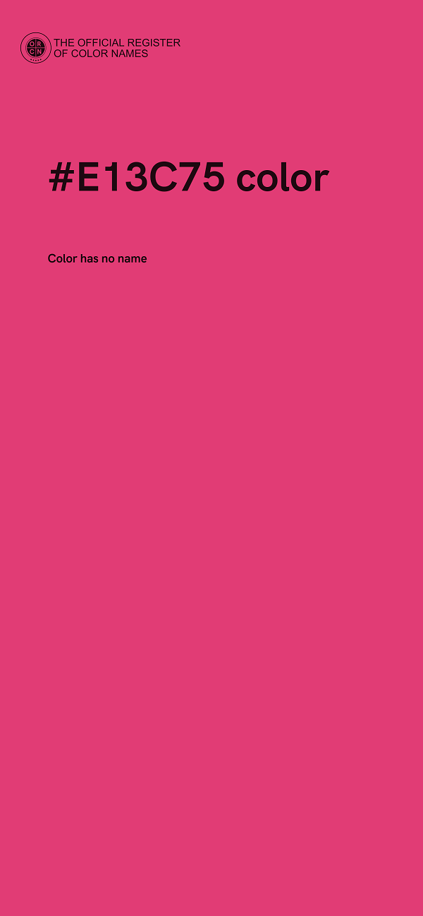 #E13C75 color image