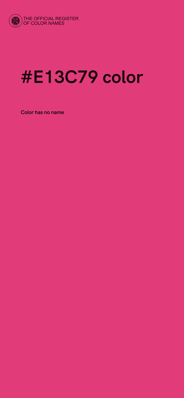 #E13C79 color image