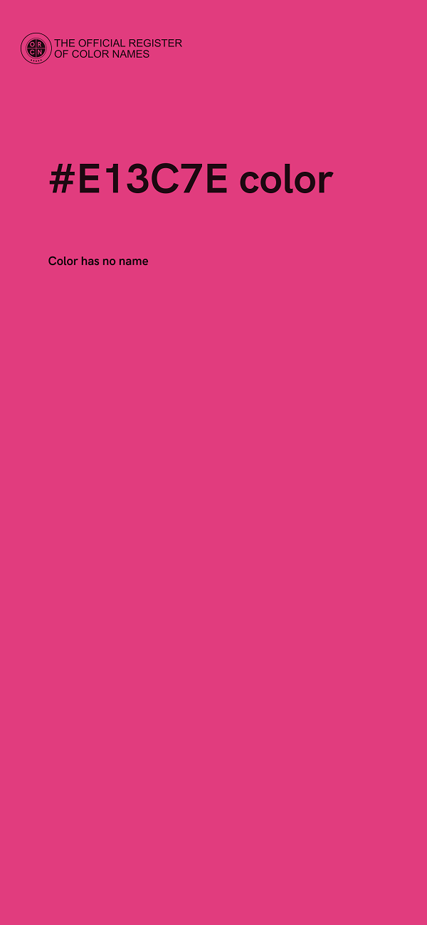 #E13C7E color image