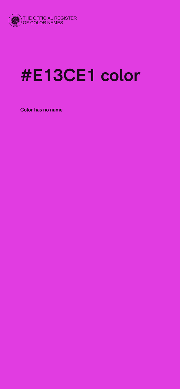 #E13CE1 color image