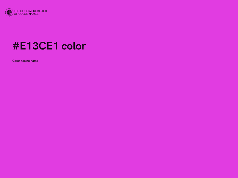 #E13CE1 color image