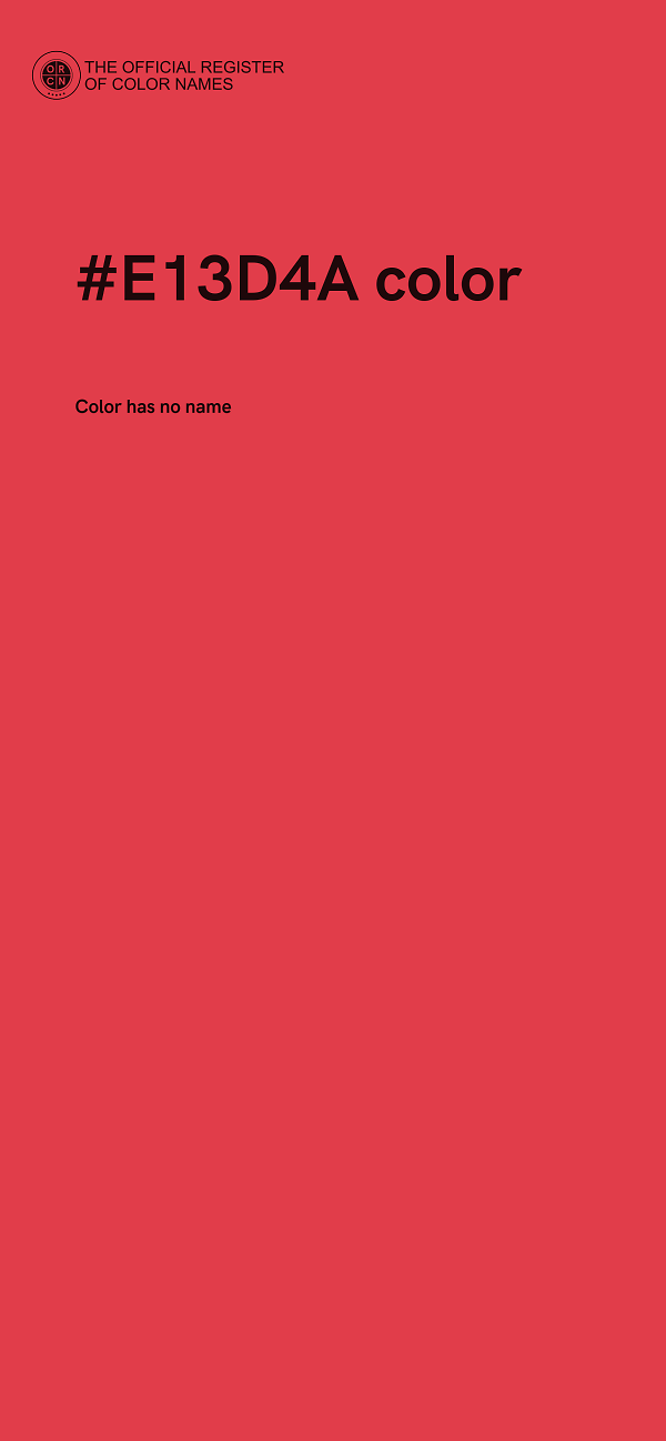 #E13D4A color image